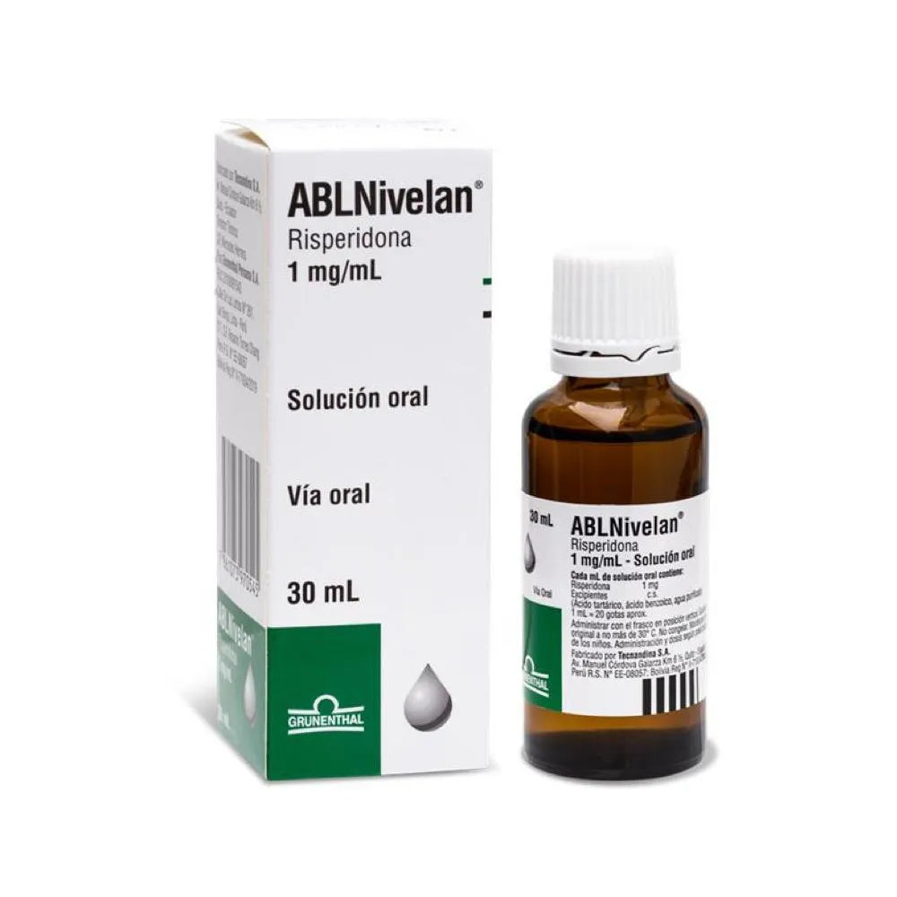 ABL Nivelan 1 mg /ml (Risperidona)- 30 Ml Solución Oral
