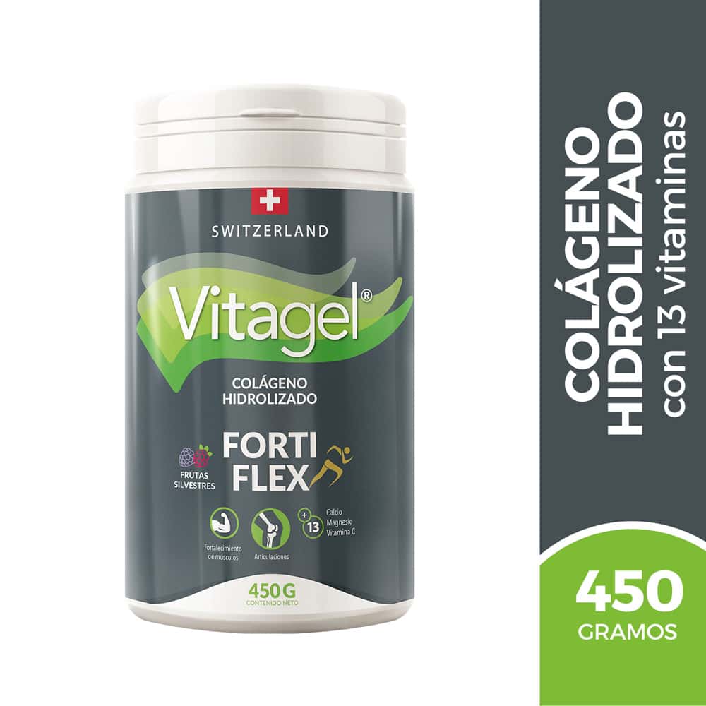 Vitagel Colágeno Hidrolizado Fortiflex Polvo - Frasco 450 Gr