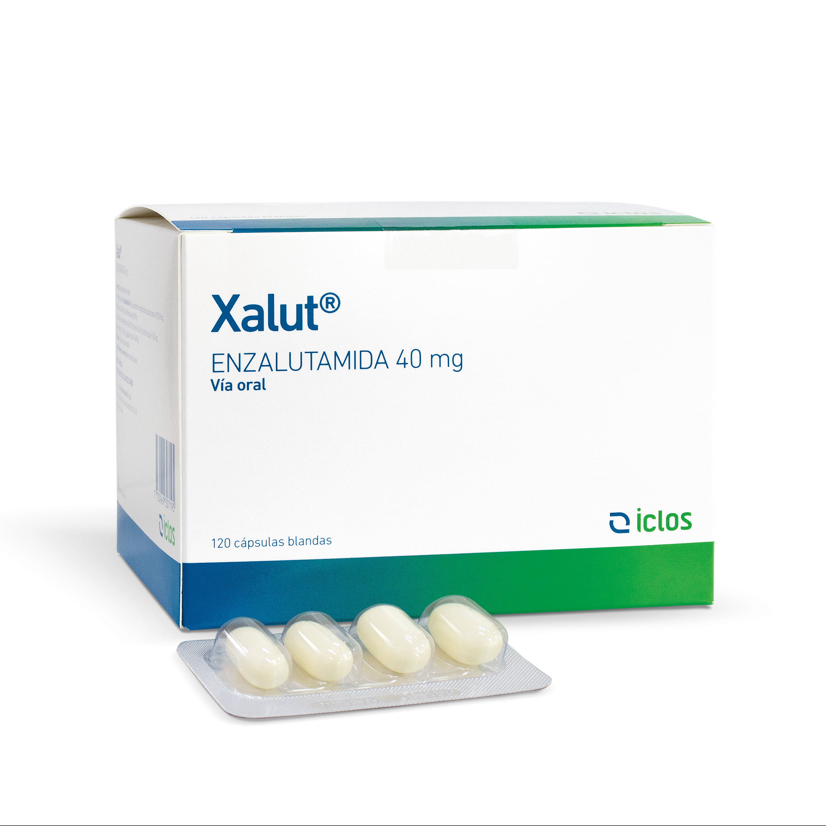Xalut 40 mg - Enzalutamida -  120 Cápsulas