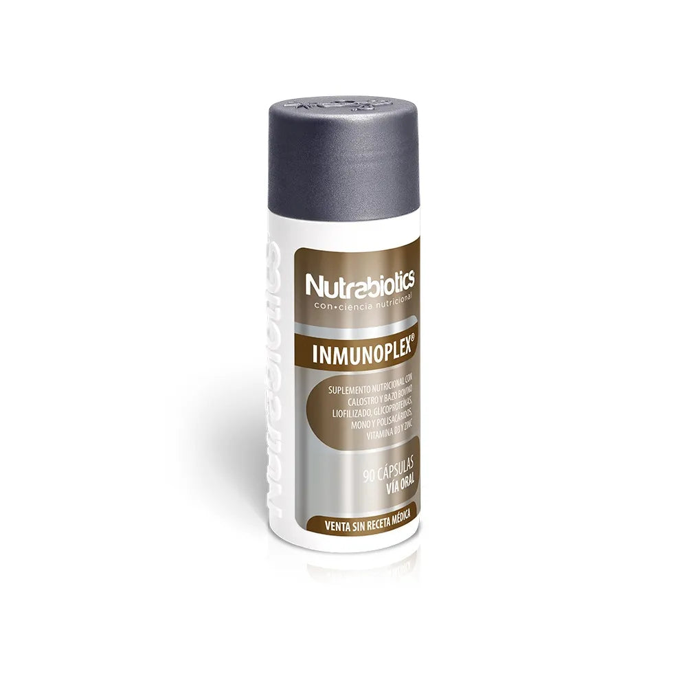 Suplemento Inmunoplex Nutrabiotics de 90 cápsulas para el sistema inmune y defensas