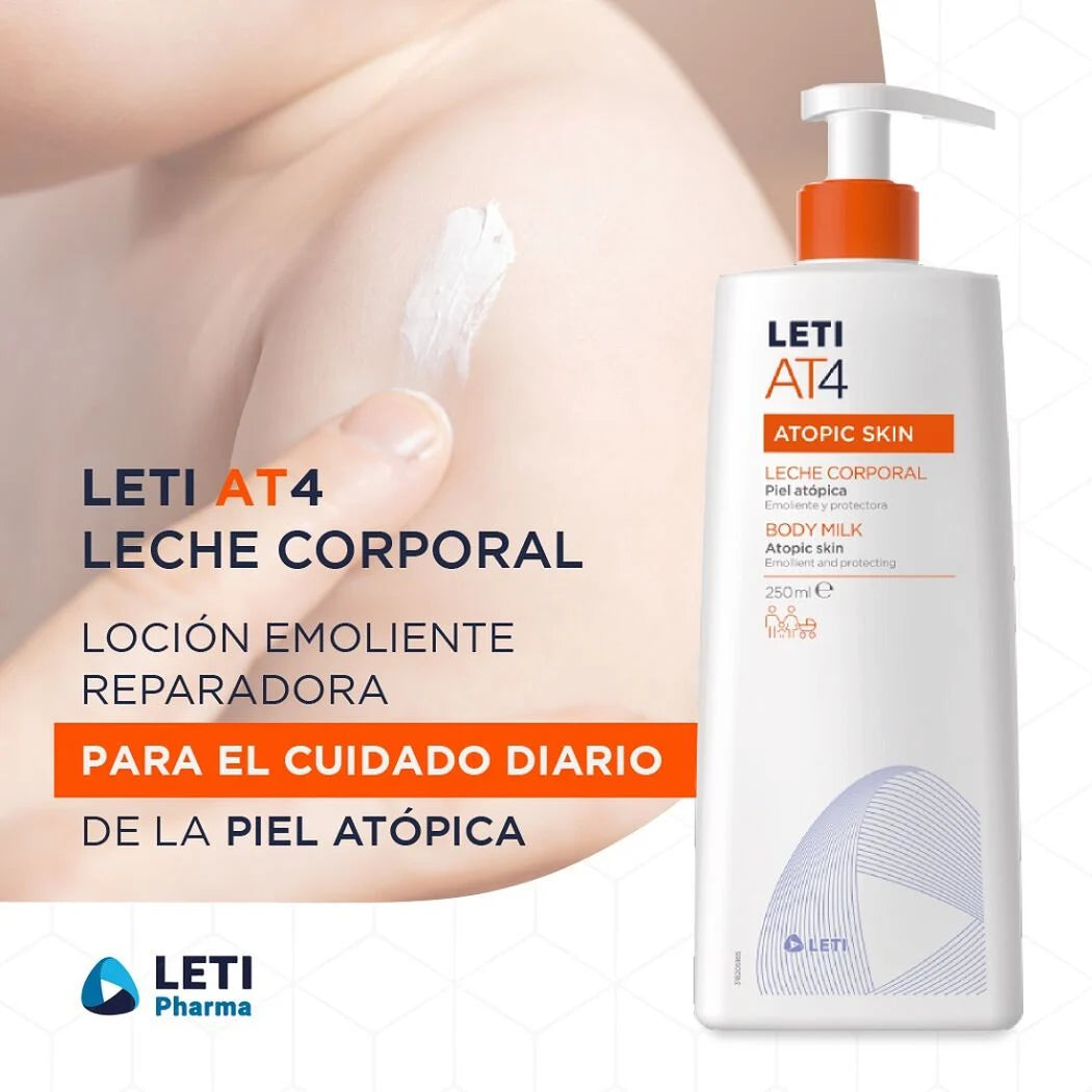 Leti AT4 Leche Corporal - Frasco 250 ml